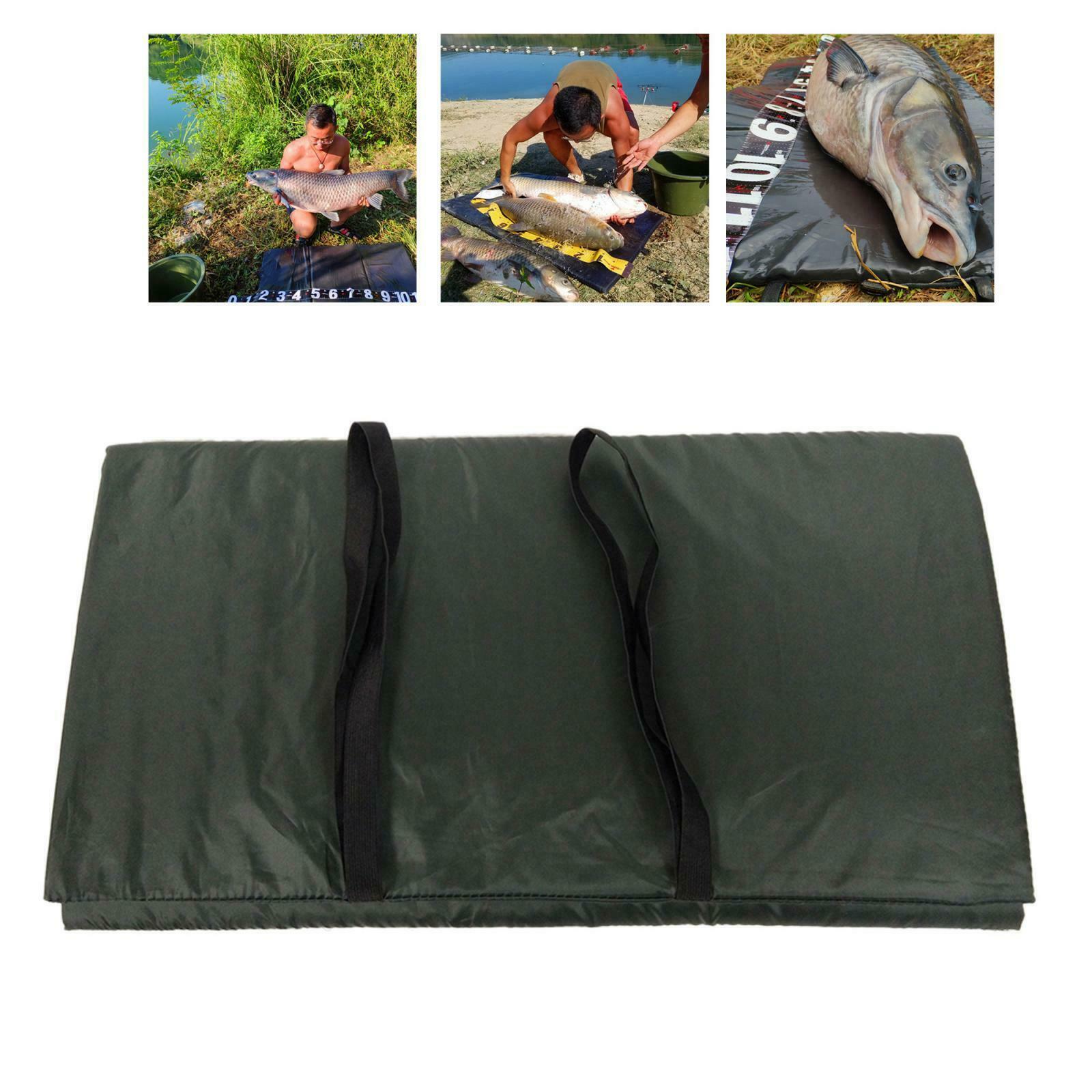 Foldable Release Mat Fishing Tackle Landing Pad Mat with Fold Over