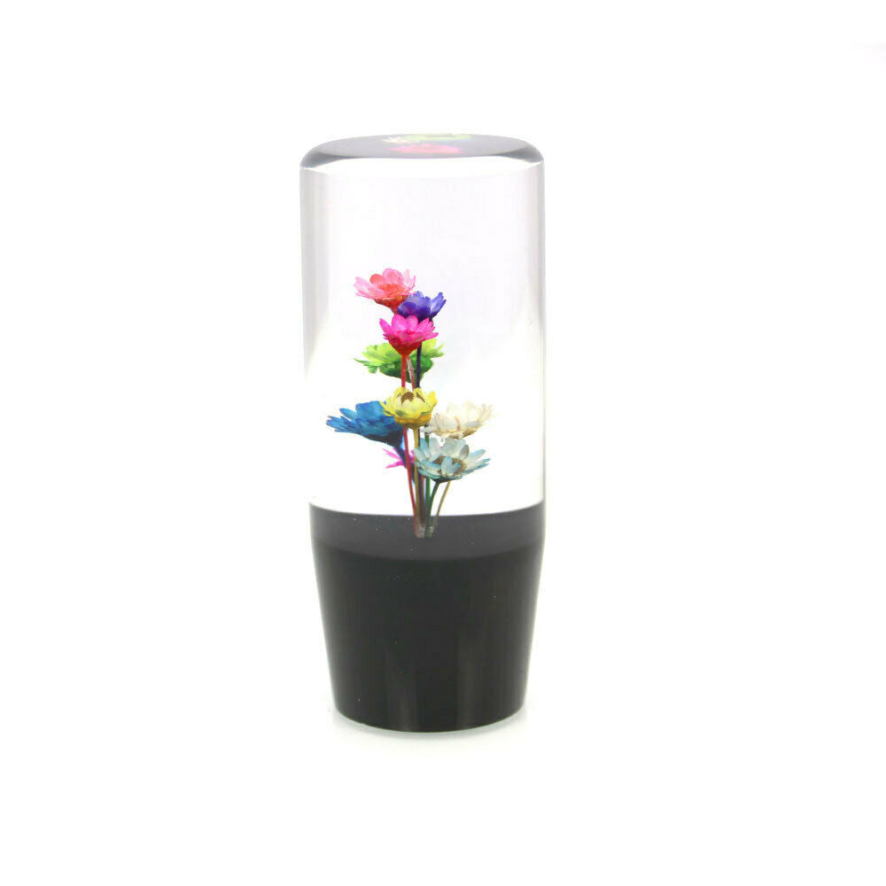Manual Gear Stick Shifter Knob JDM 10CM Real Flowers Shift Knob Shift Head