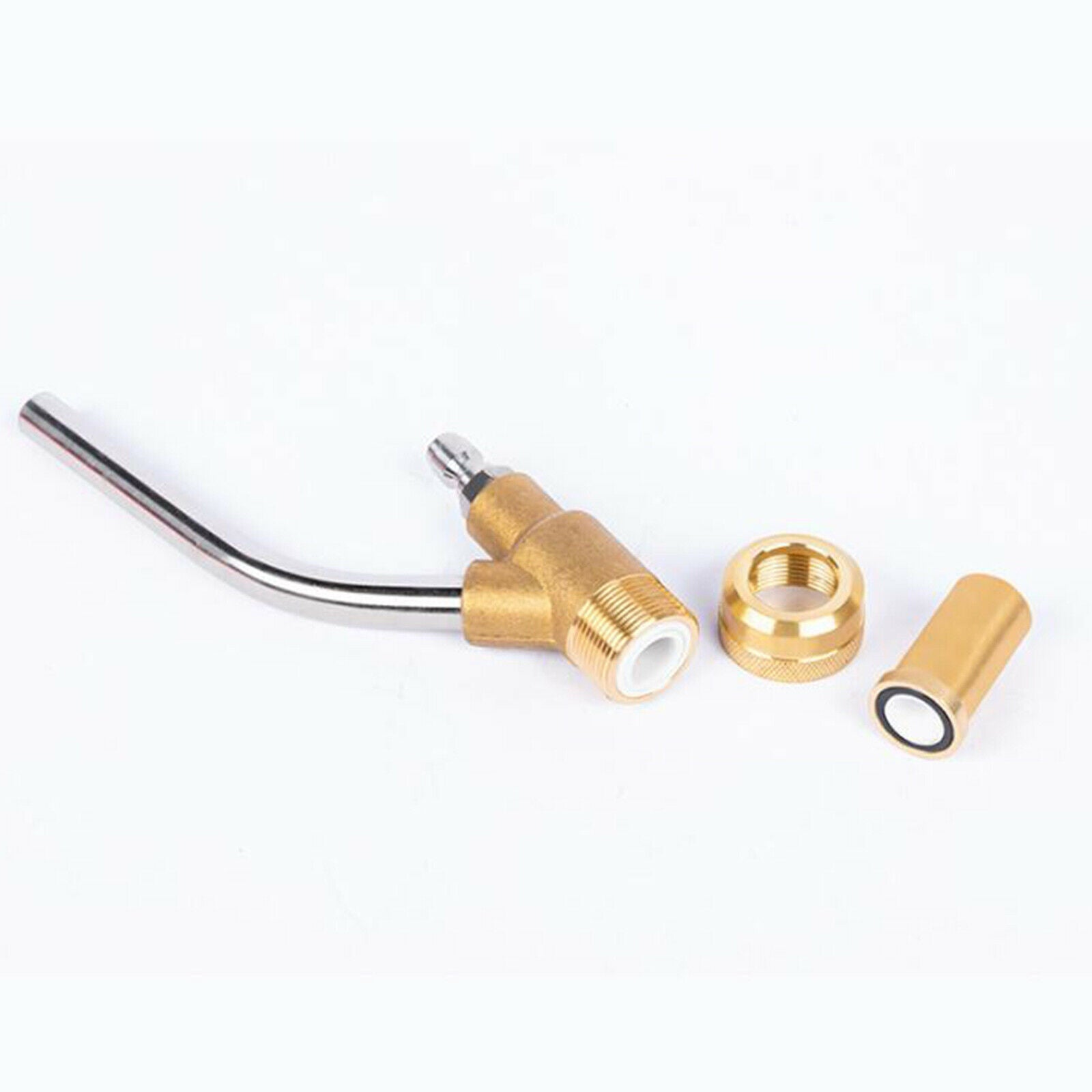 Stainless Steel Hose Pipe Joint Connectors for High Pressure Washer 1/4 21CM