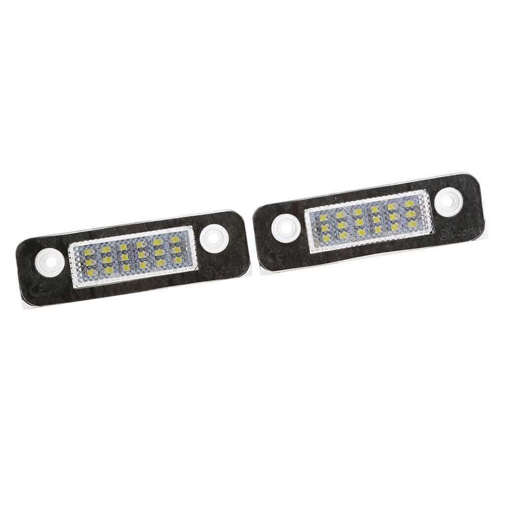1 Pair White 18LED License Plate Lamp Light for  Fusion   MK