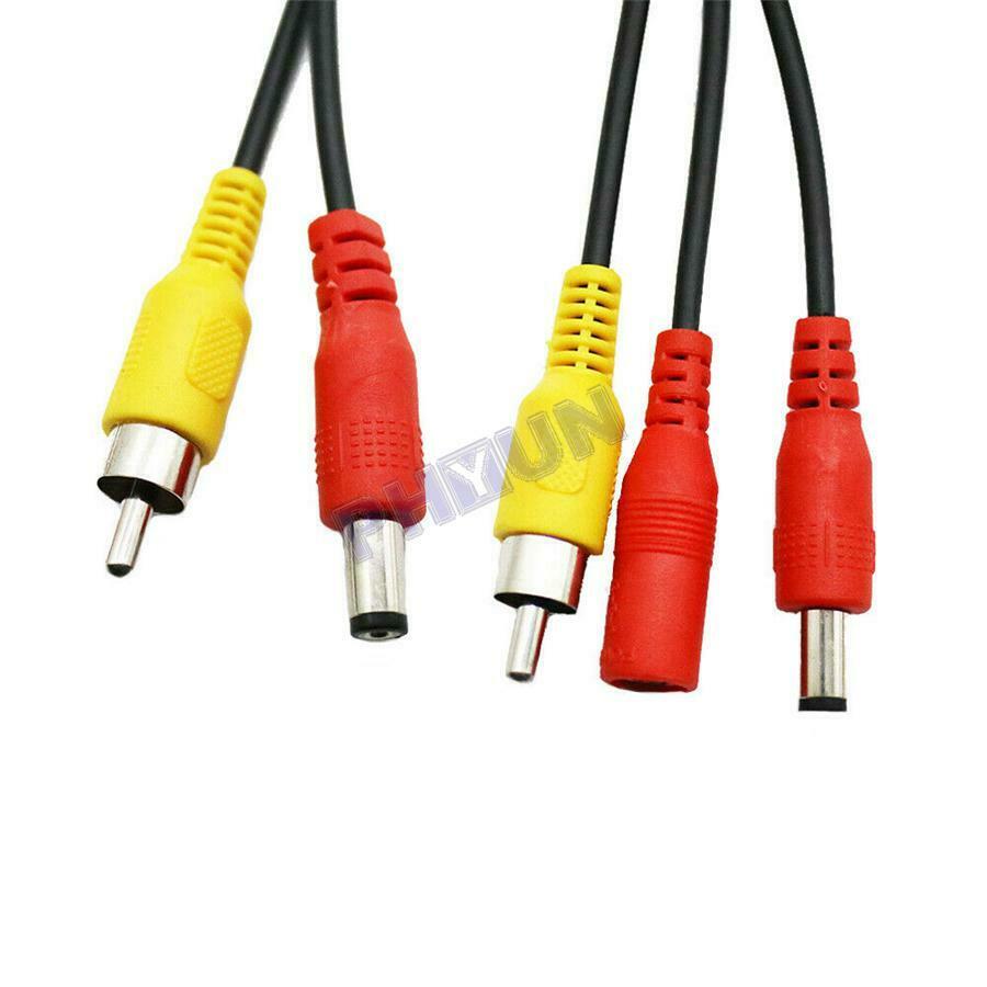 16M Car Camera RCA Power Cable Audio Video AV Cable RCA Male DC Male Universal