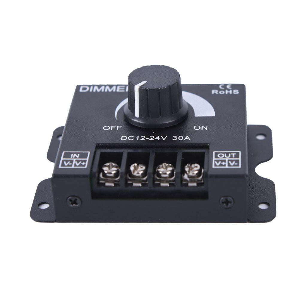 DC12v/24v 30a led switch dimmer controller for led strip single color black FADD