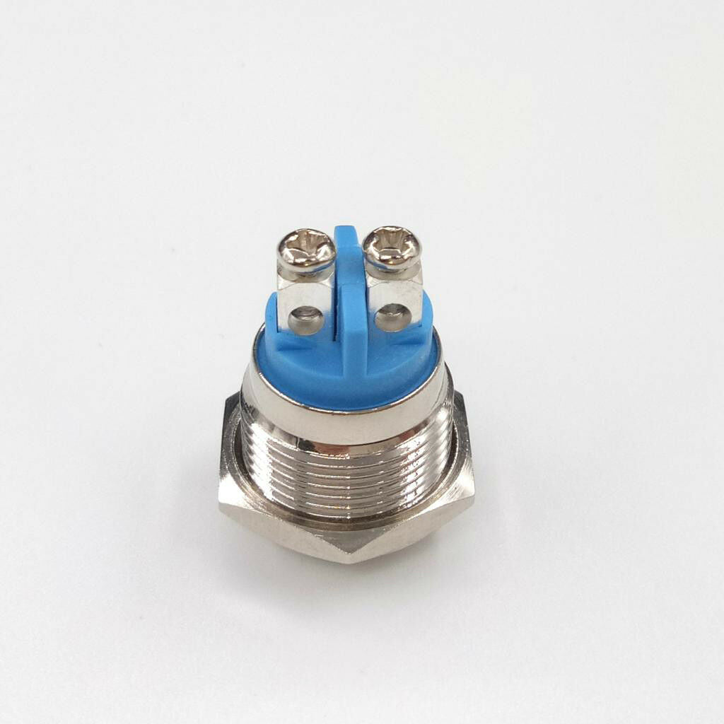 16mm Waterproof Momentary Metal Push Button Switches 250V 3A 1NO SPST
