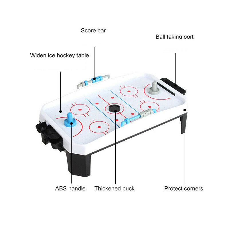 Tabletop Air Hockey Table Mini Arcade Air Table Top Game for Kids, Teens, anJ3Y6