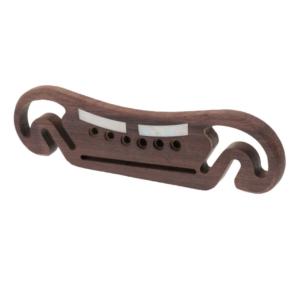 Rosewood Bridge Saddle Rosewood Durable DIY Guitar Replacement Accessories