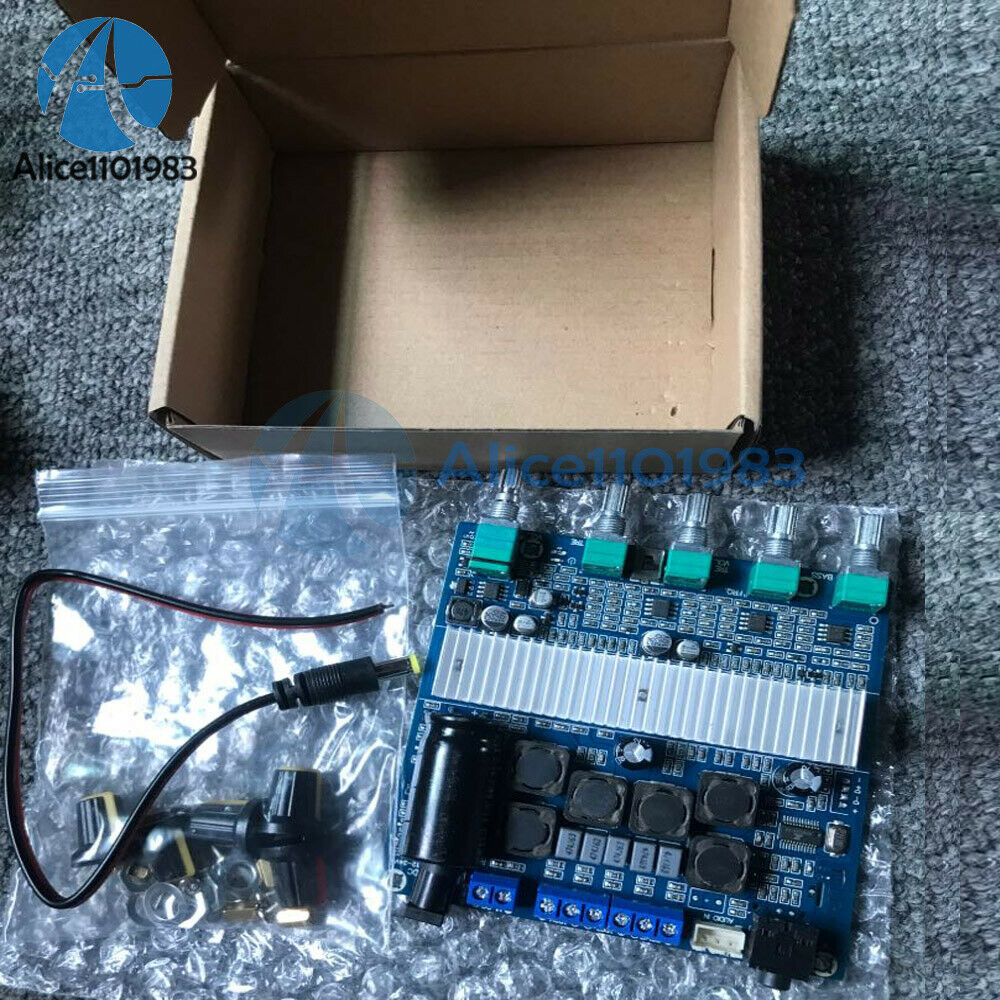 DC 12-24V Bluetooth 5.0 TPA3116D2 Digital Audio Amplifier Board 100W+50W+50W