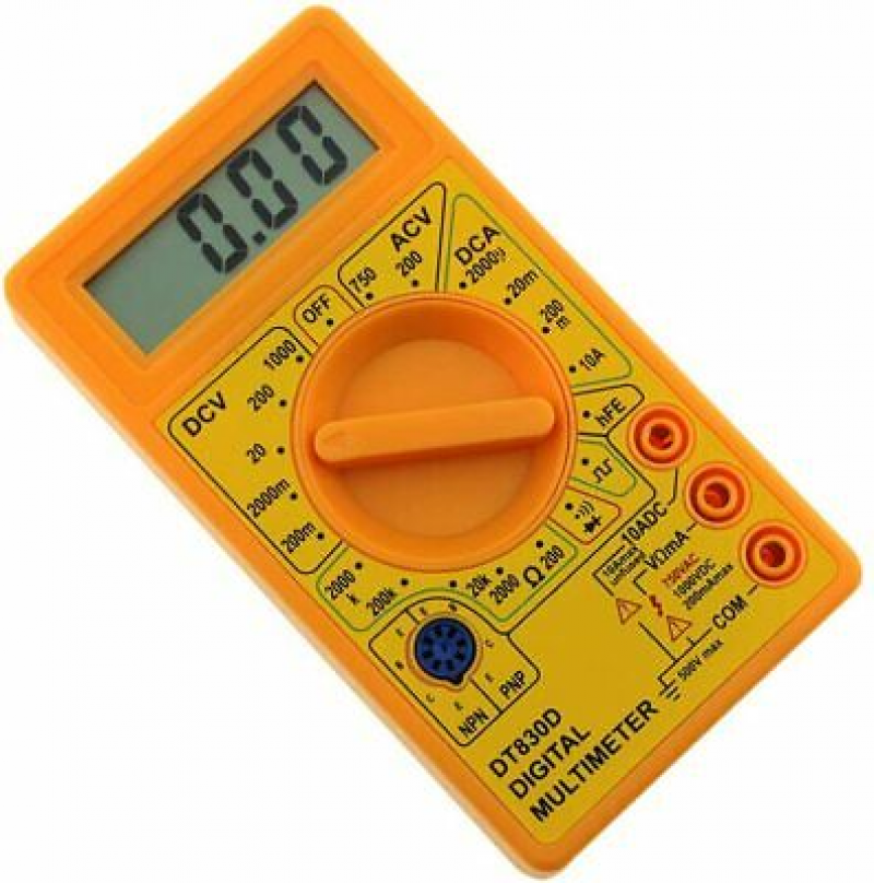 Dt 830D Lcd Digital Multimeter Voltmeter Ammeter Lead Electric Ohm Battery