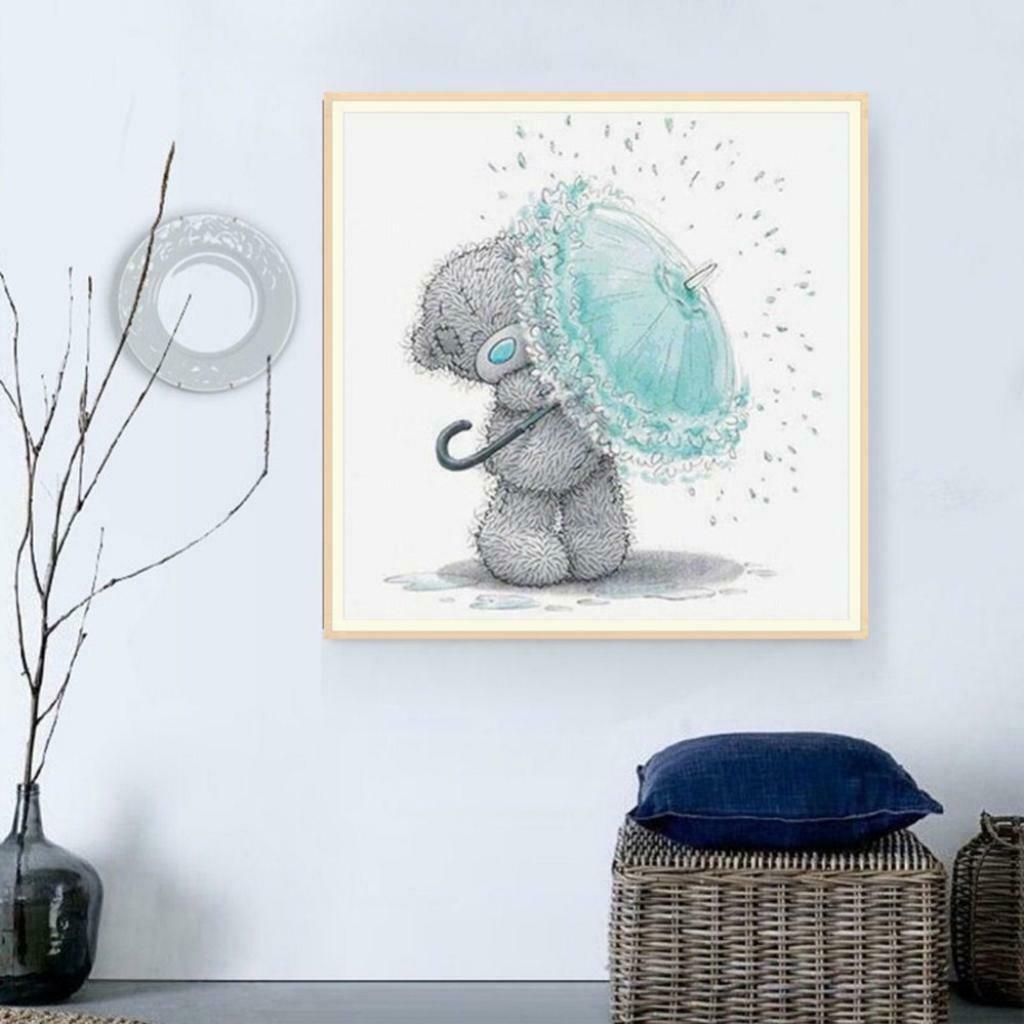 2 Pack DIY 5D Diamond Painting by Number Kit for Kids Children, Cross Stitch