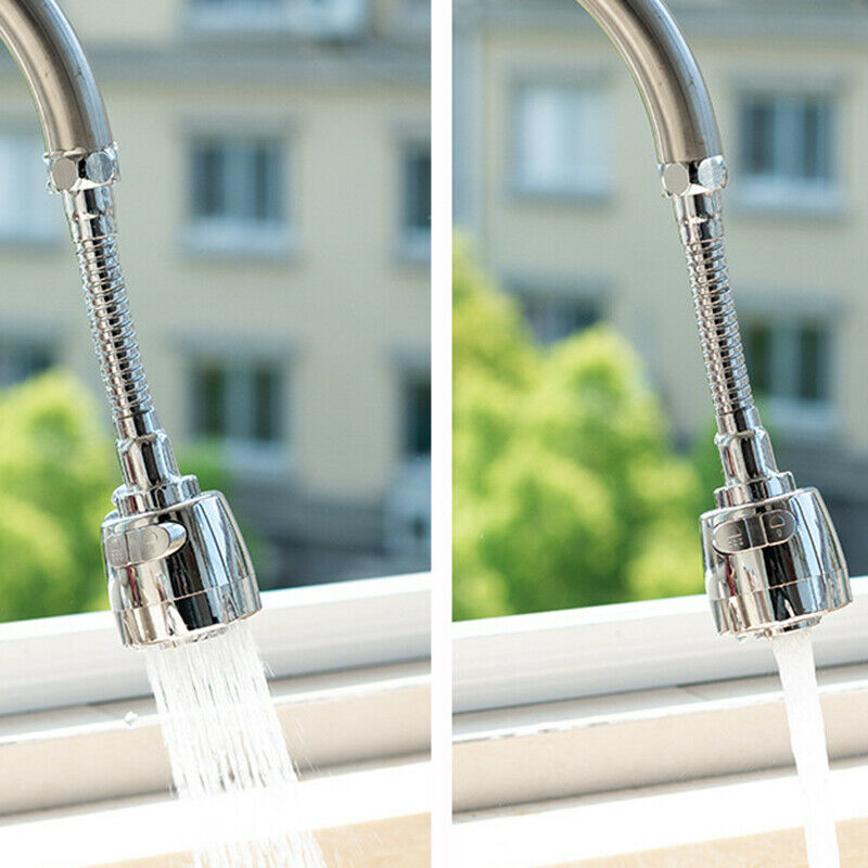 360 Degree Adjustment Kitchen Faucet Extension Tube Bathroom Extension Water^Tap