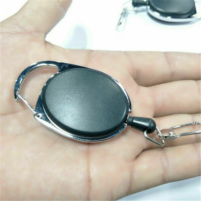 60CM Fly Fishing Tool Zinger Retractor Tool Carabiner Clip Nylon Cord *2