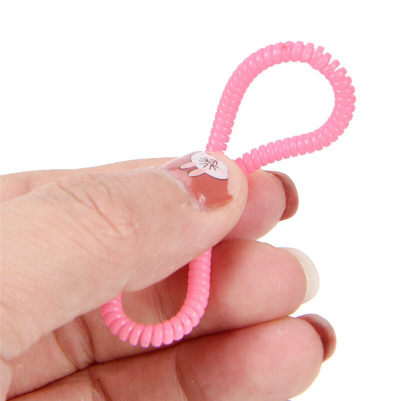 10Pcs Women Girls Hair Band Ties Rope Ring Elastic Hairband Ponytail Hold.l8
