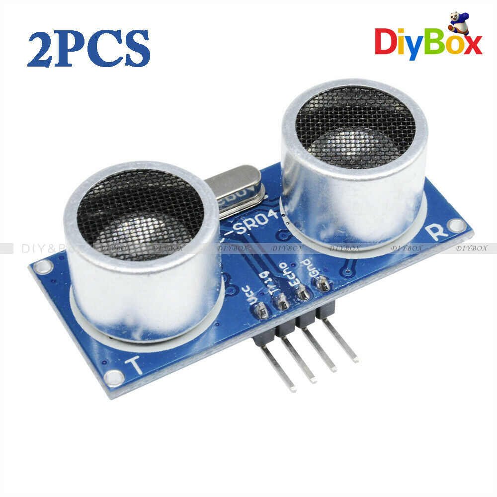 2pcs HC-SR04 Ultrasonic Module Distance Measuring Transducer Sensor for Arduino