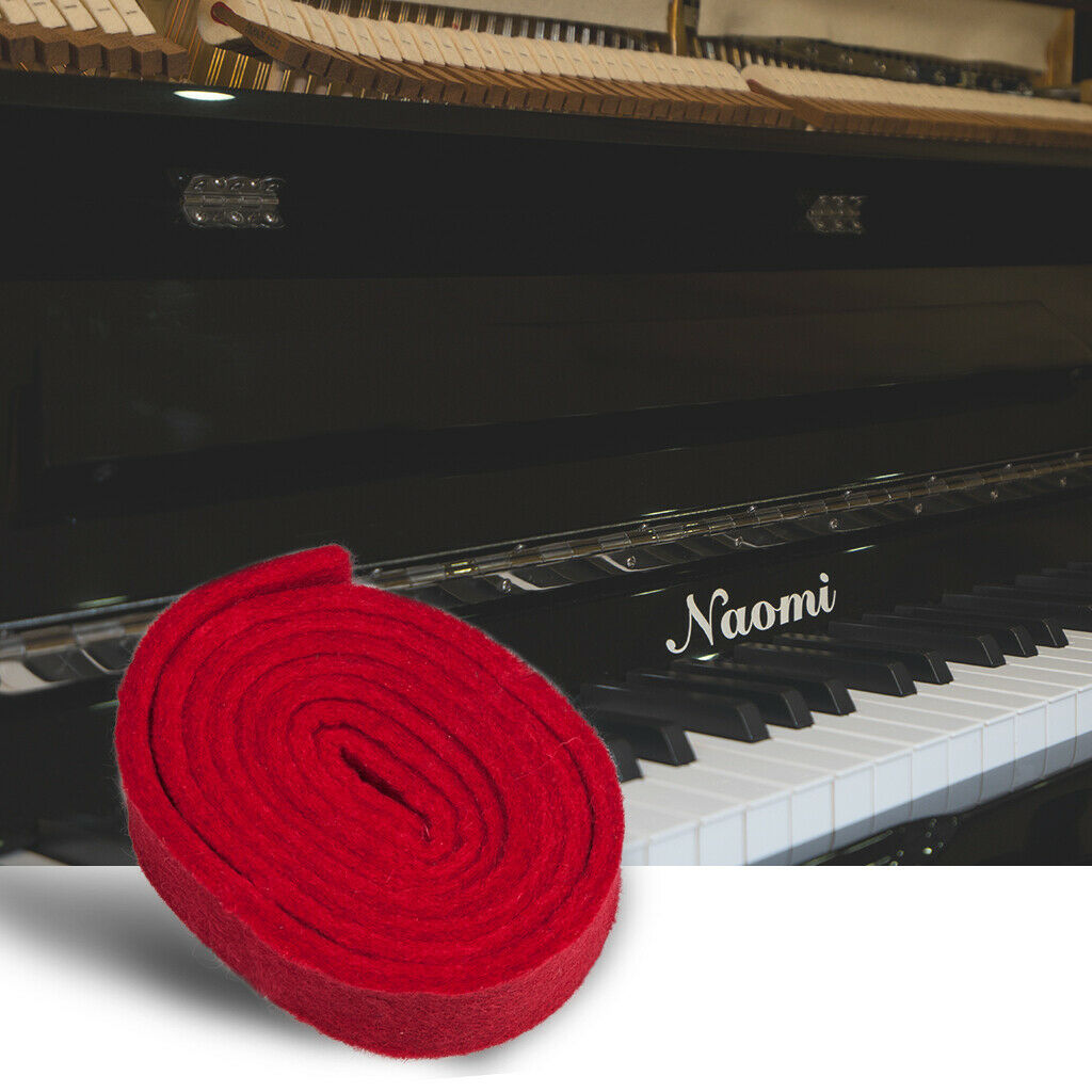 Red Piano Tuning Wool Felt Temperament Strip Piano Repair Accessory Tools