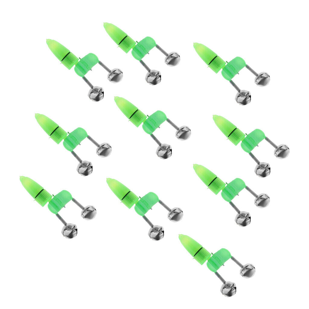 Electronic LED Light Fishing Bite Alarm Fish Sensor Bells Rod Tip Alarms