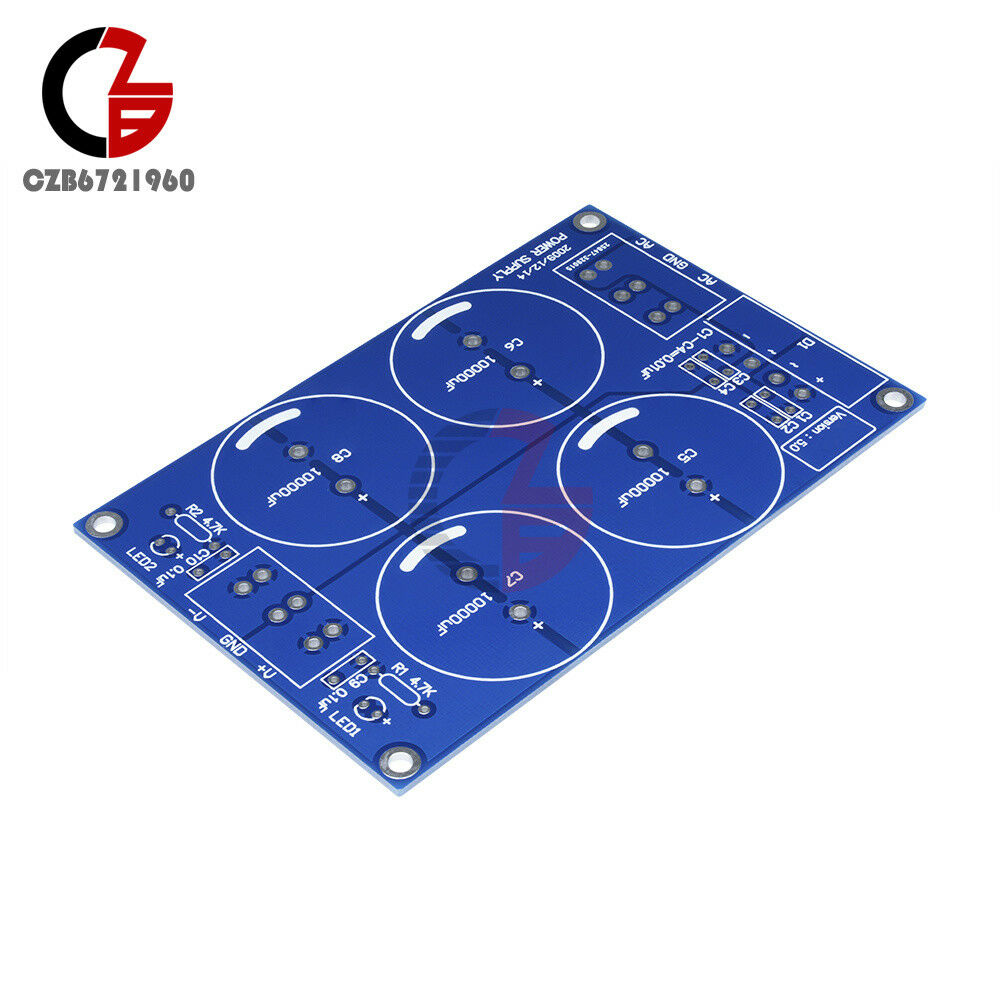 4*10000uF/50V Rectifier Filter Power Supply PCB Board (For LM3886TF TDA7293)