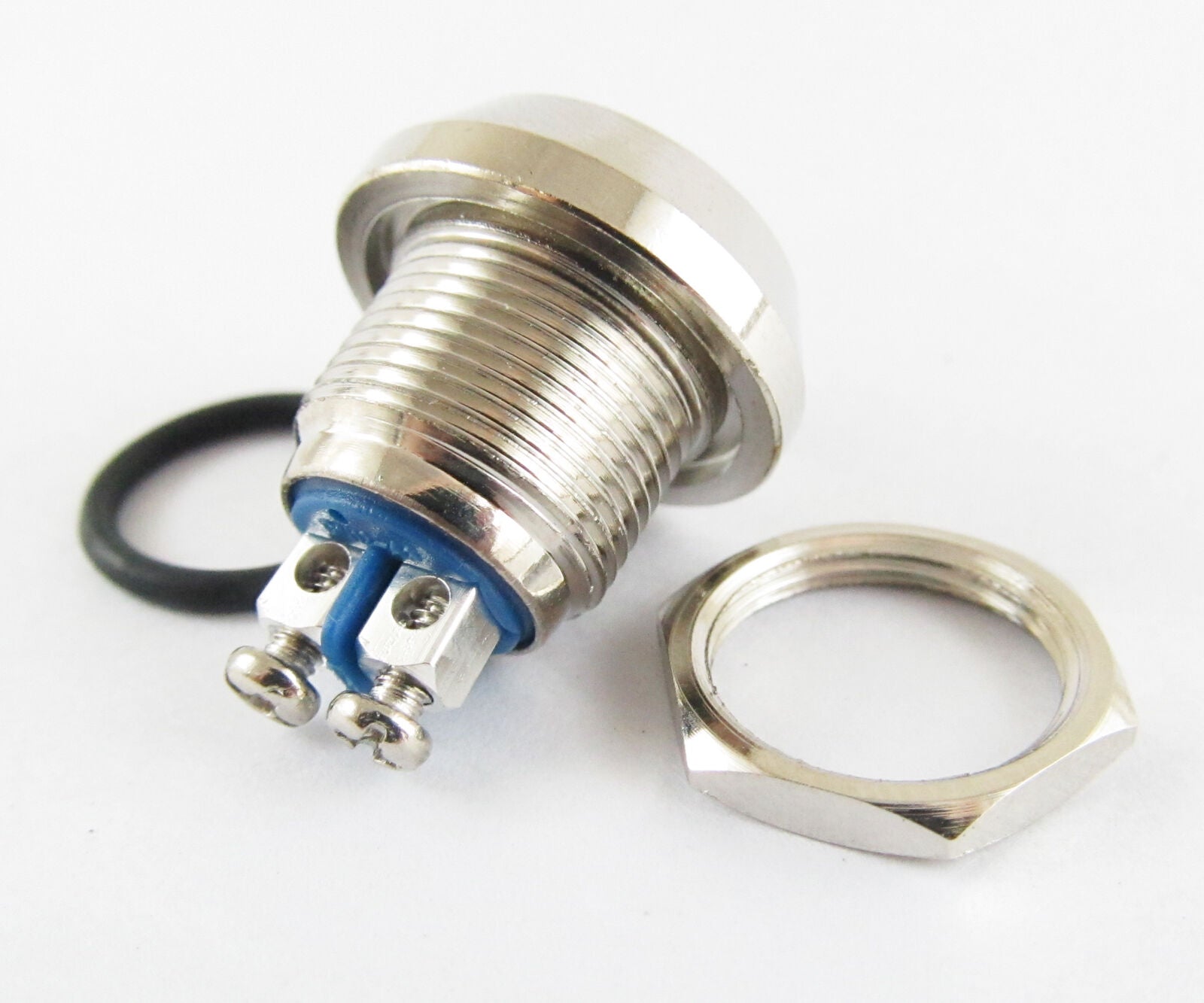 10pcs Blue Metal Round Dome Push Button Momentary Waterproof Switch 12mm QN12-A5
