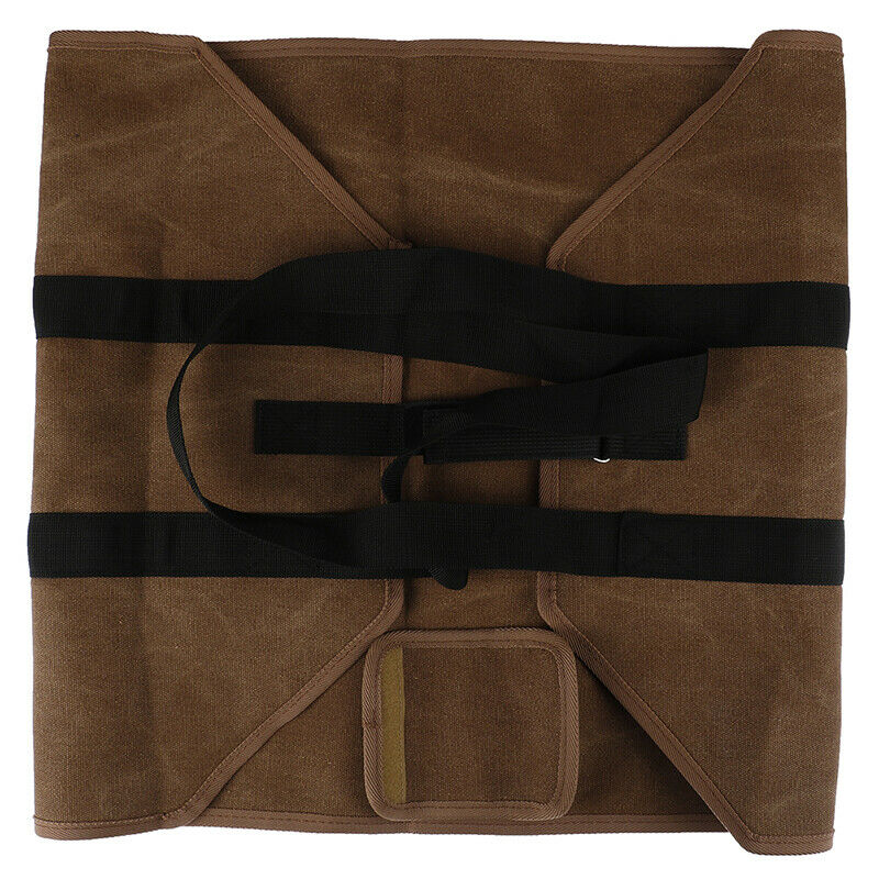 Firewood Carrier Log Carrier Wood Carrying Bag for Fireplace 16oz Waxed Canva.DD