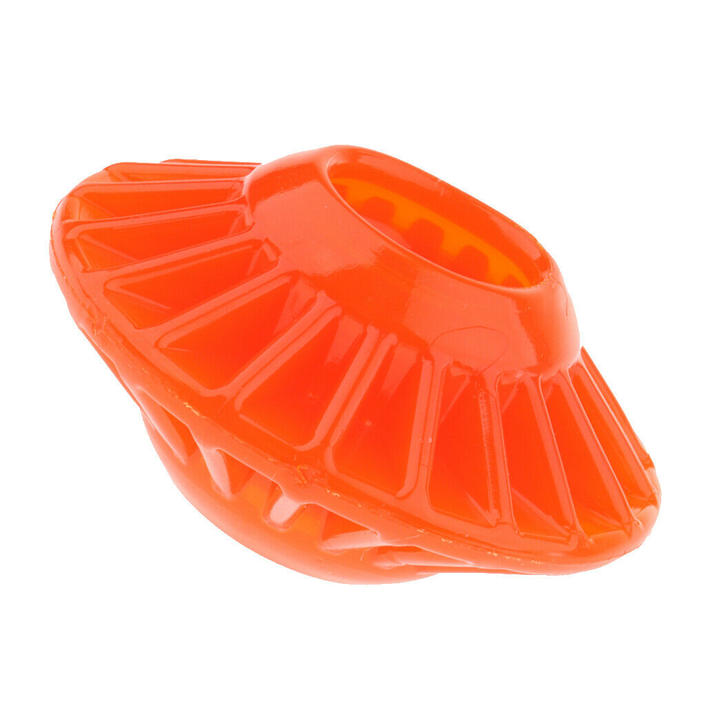 Dog Training Toys Flying Discs Flyer Silicone for Big Small Dogs Soft Orange