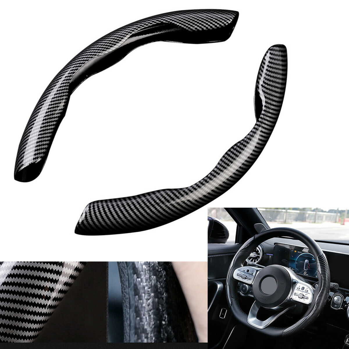 1 Piece ABS Vehicle Interior Universal 39cm-40cm Steering Wheel Booster Cover