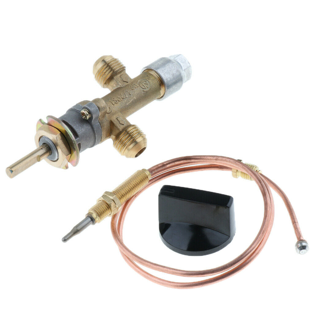 Gas Furnace Fire Pit Heater Control Valve w/ Thermocouple & Knob