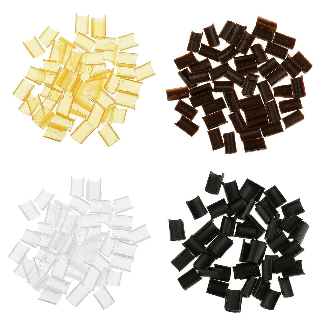 200Pcs Salon U Tip Keratin Granule Hair Extensions Bonding Hot Fusion Glue