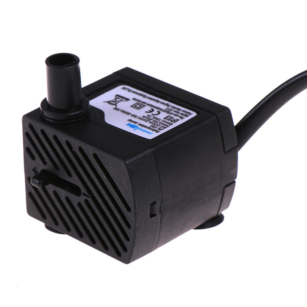 AC 220V Submersible Water Pump Aquarium Fountain Air Fish Pond Tank EU P@.l8
