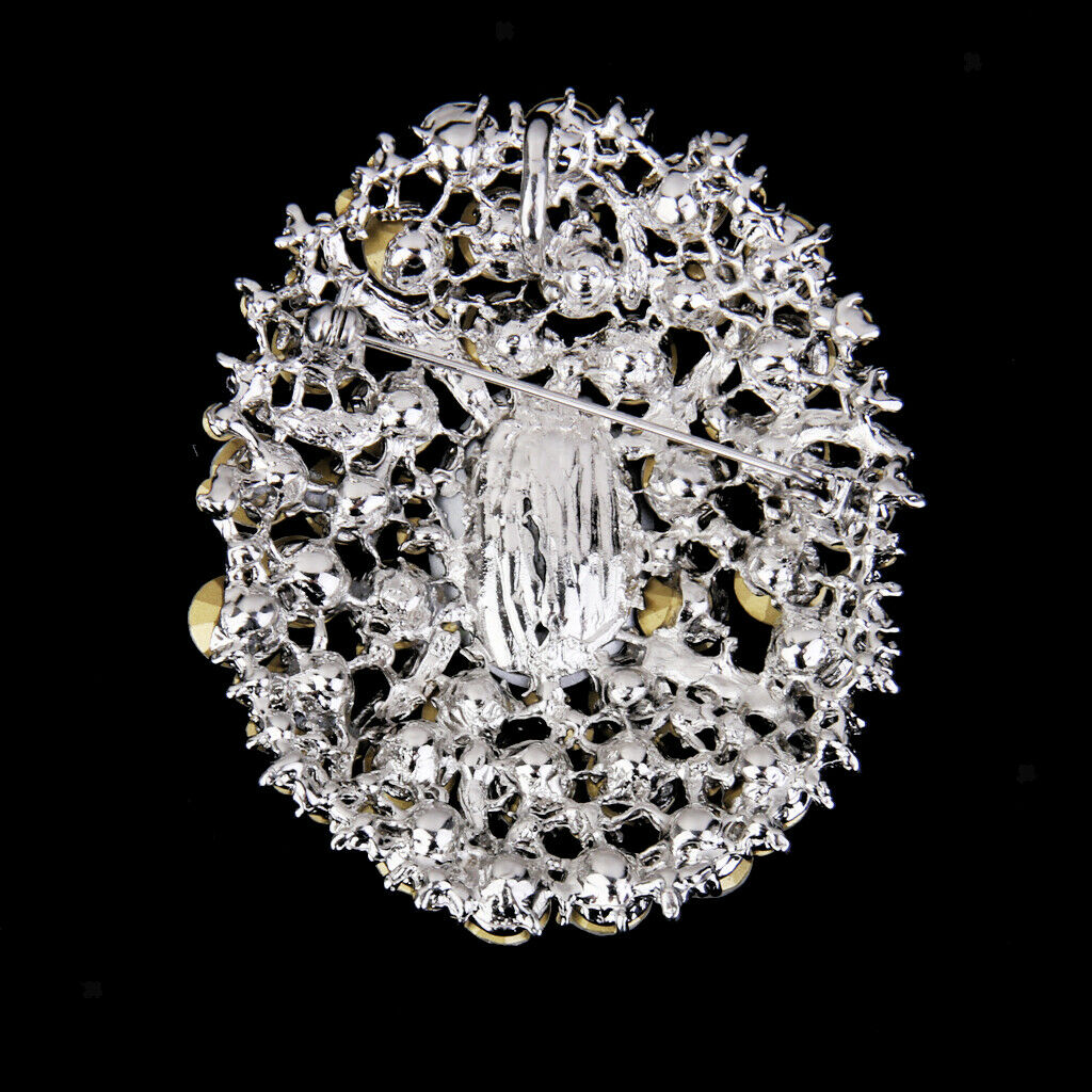 Full Crystal Rhinestone Bridal Wedding Party Brooch