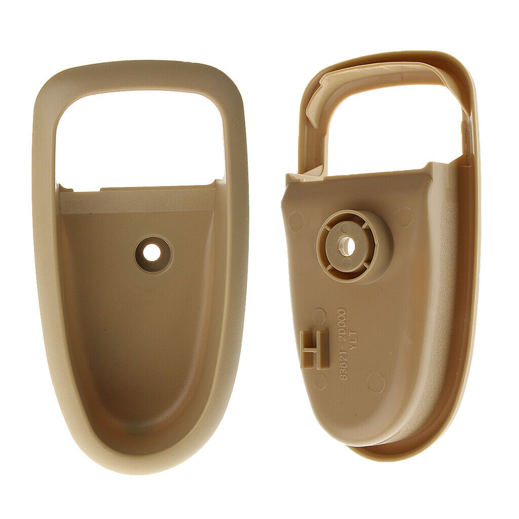 2pcs Car Inside Door Handle Cover Frame Trim for 01-07 Hyundai Elantra Beige