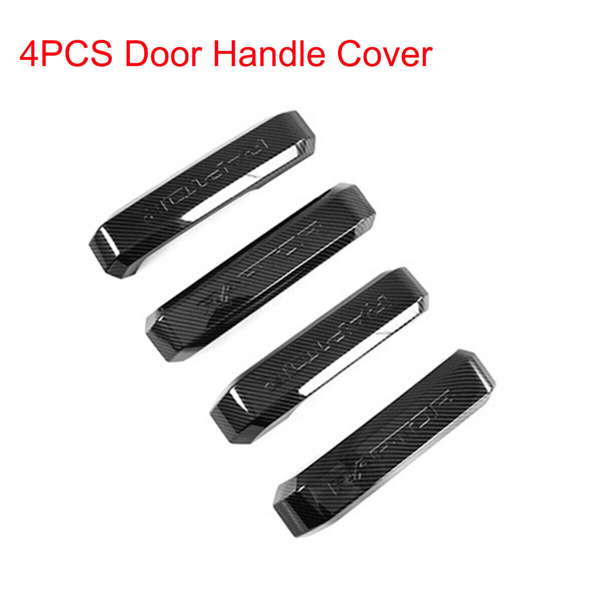 1 Set / 4PCS Carbon Fiber Interior Door Handle Trim For Ford F150 2015-2019