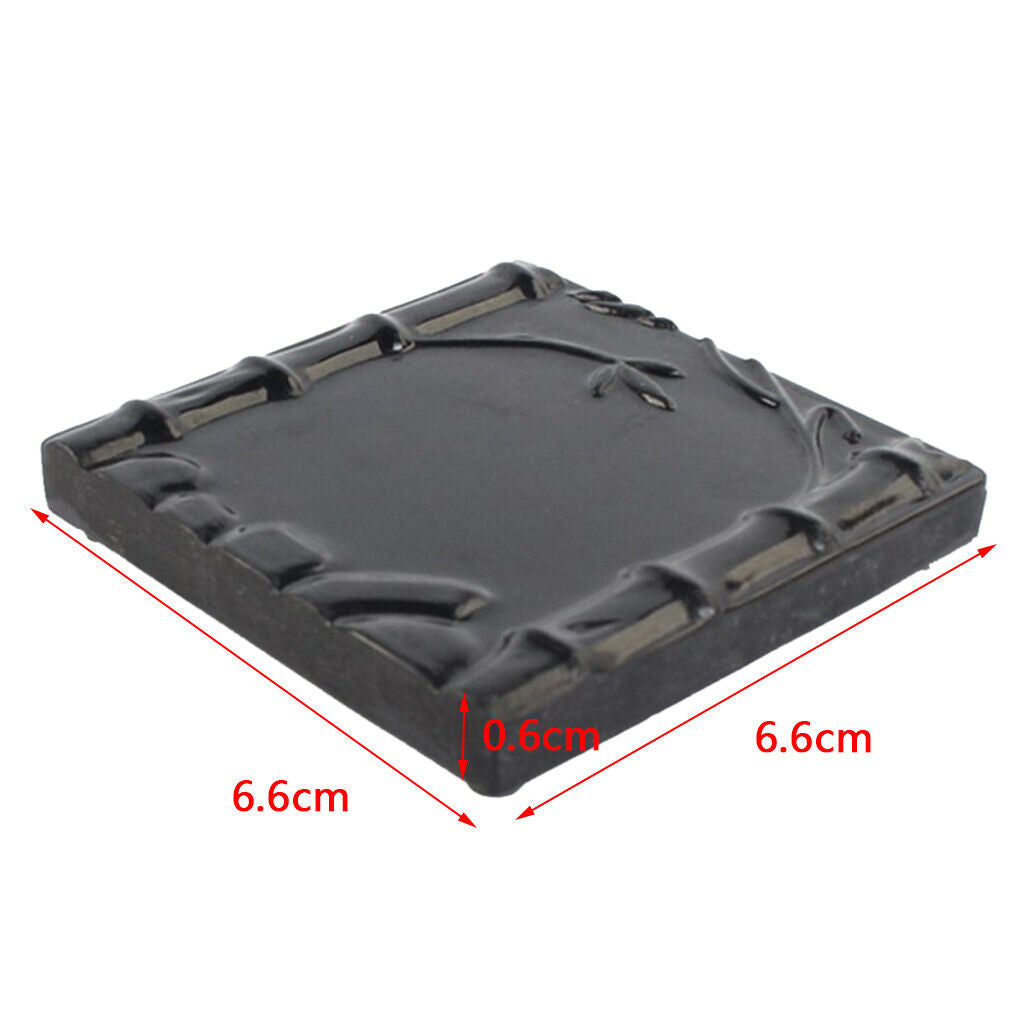 Melamine Cup Coaster Tableware Placemat Office Tea Set Accessories Black