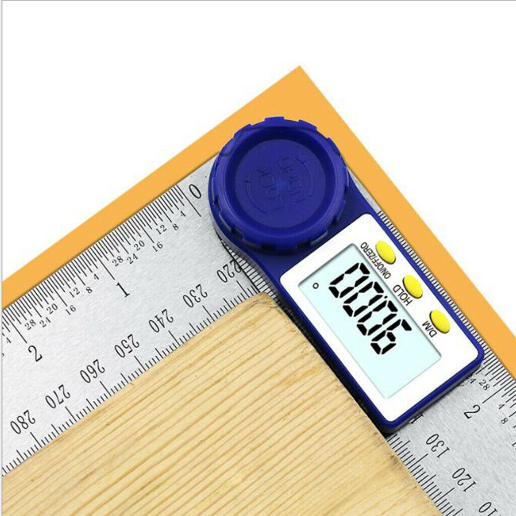 360° Digital Angle Finder Electronic Digital Protractor 217mm Stainless Steel