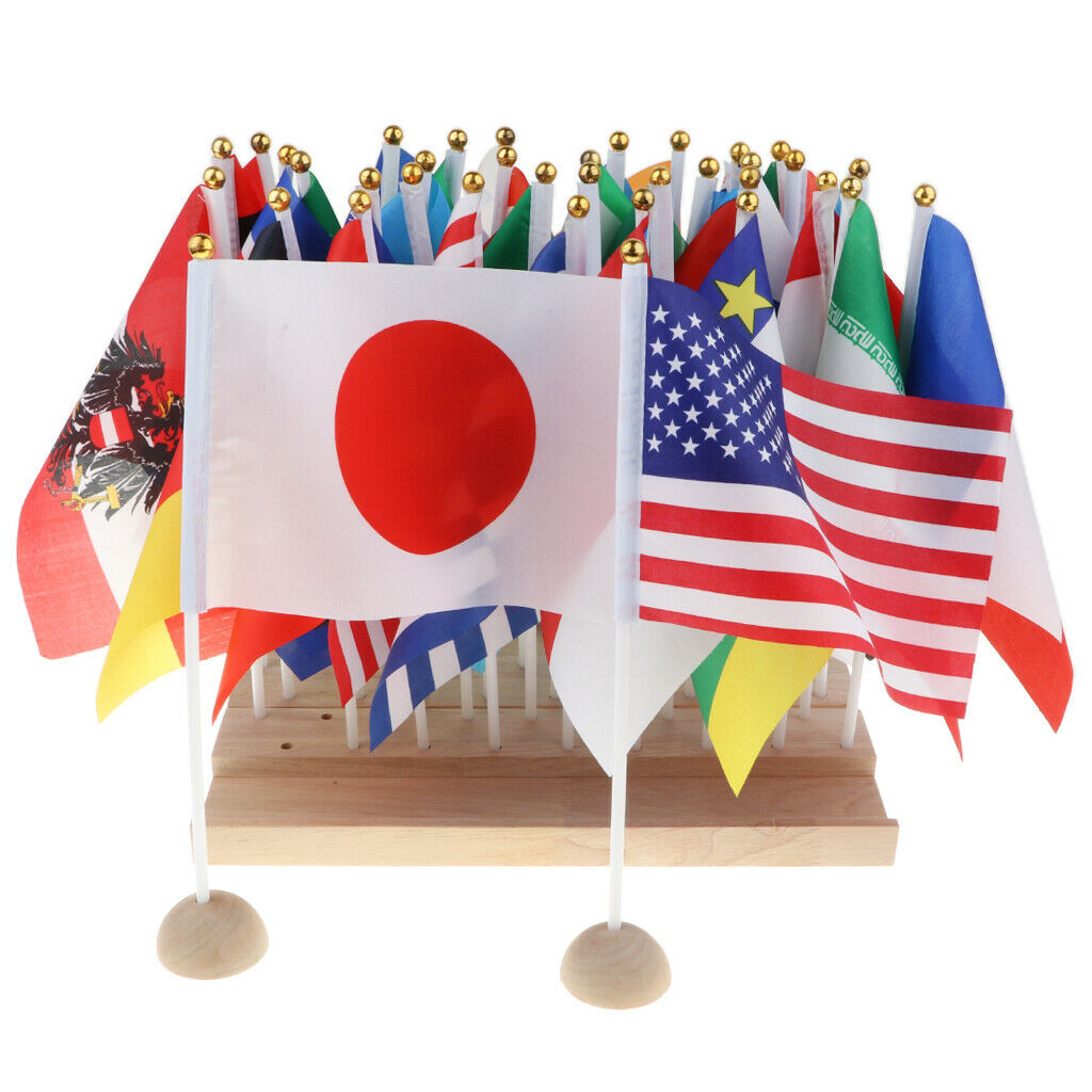 36 International Countries World Stick Flags Kids Educational Toys