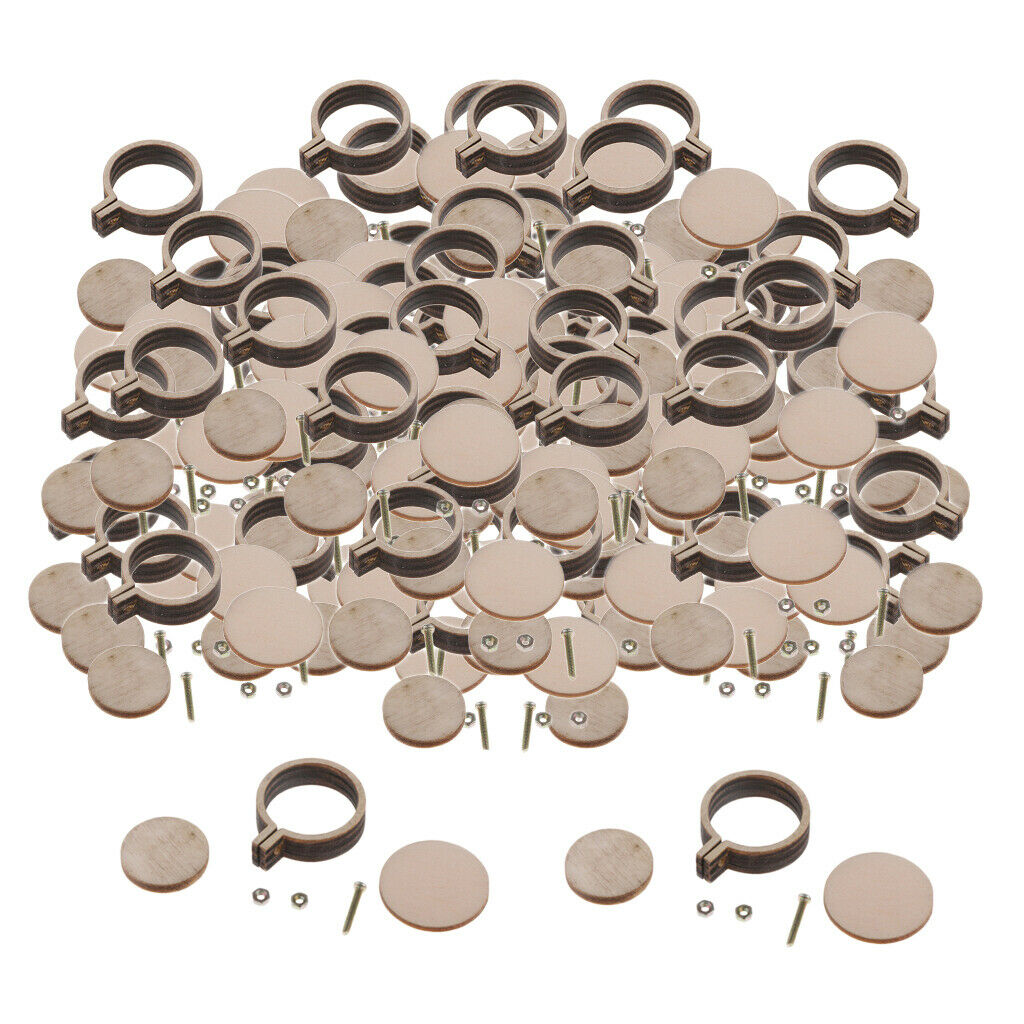 100pcs Embroidery Hoop Frames Openable Portable 30x25mm Embroidering Rings