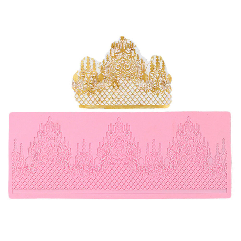Silicone Lace Cake Mold Sugar DIY Fondant Mat Cake Decorating Baking Tool BDAU