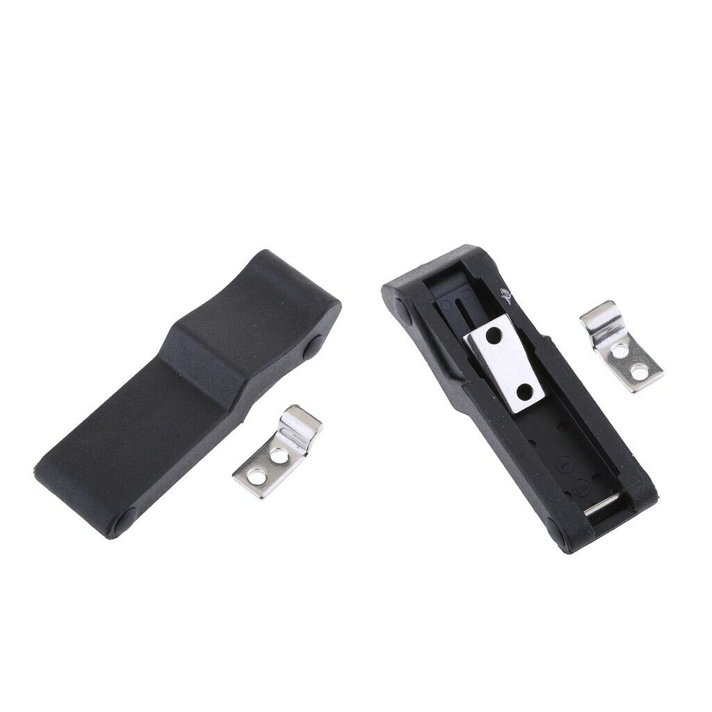 2 pieces Flexible Draw Latch 4'' Soft Black Rubber Replacement XK710