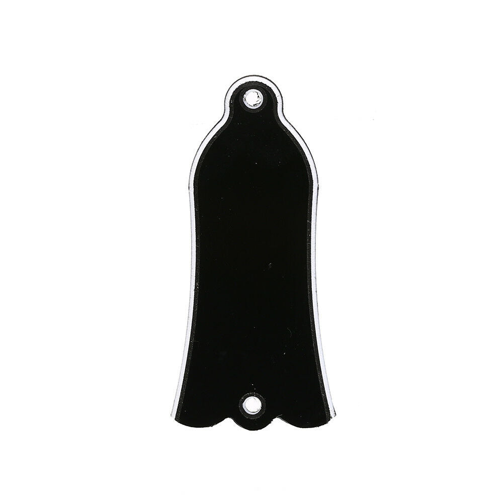 2 Holes Bell-shaped PVC Truss Rod Cover Plate Scroll Plate for Guitar Bla.l8