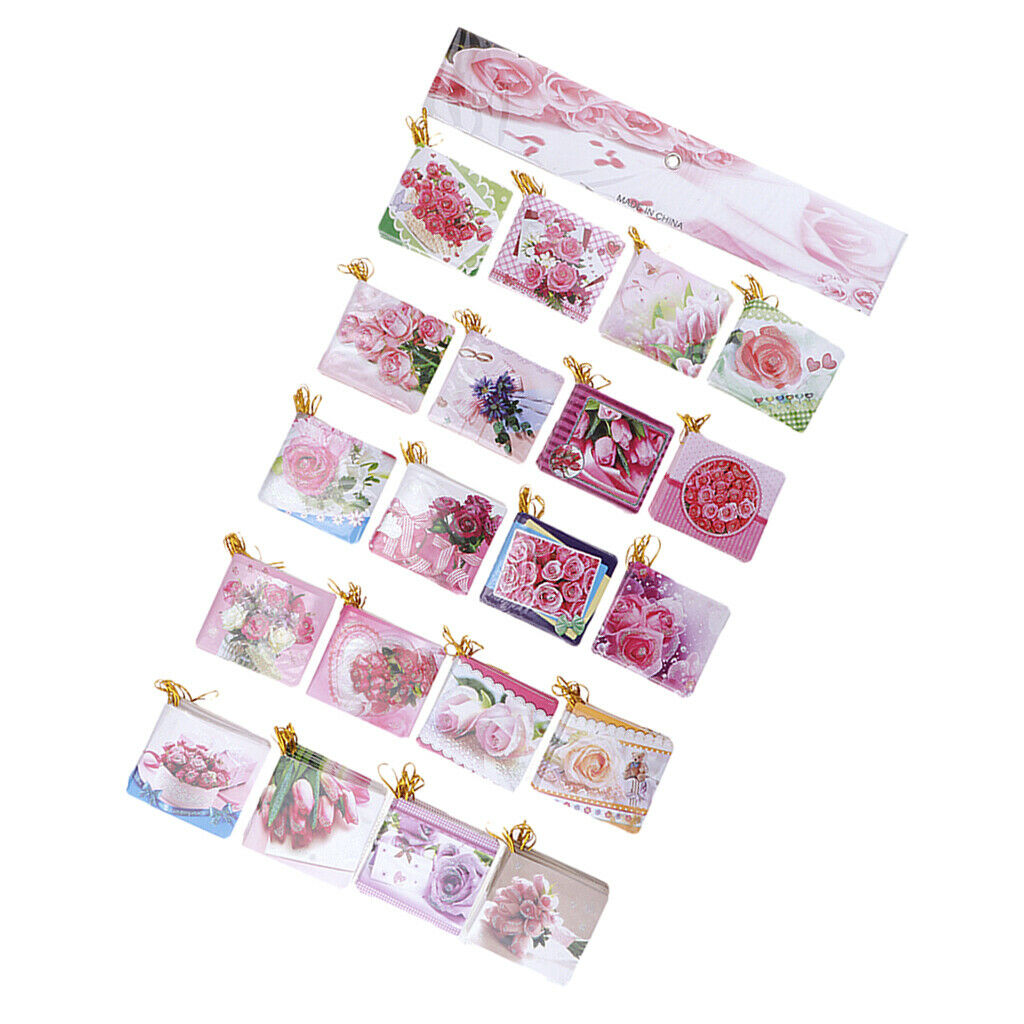 160pcs Rose Greeting Message Cards Hanging Notes Cards Party Decoration