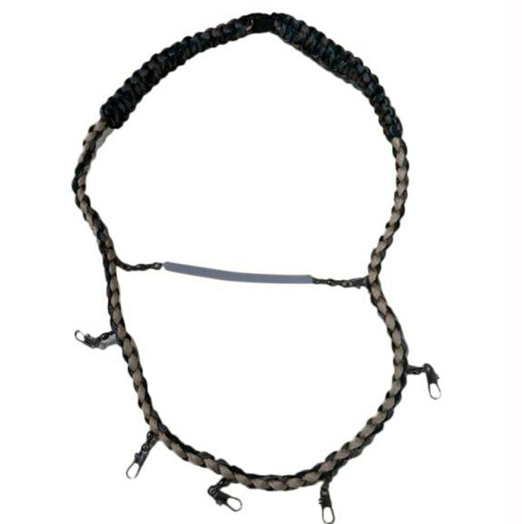 Paracord Fly Fishing Lanyard Neck Strap Cord Fishing Tackle Tools Holder Camo