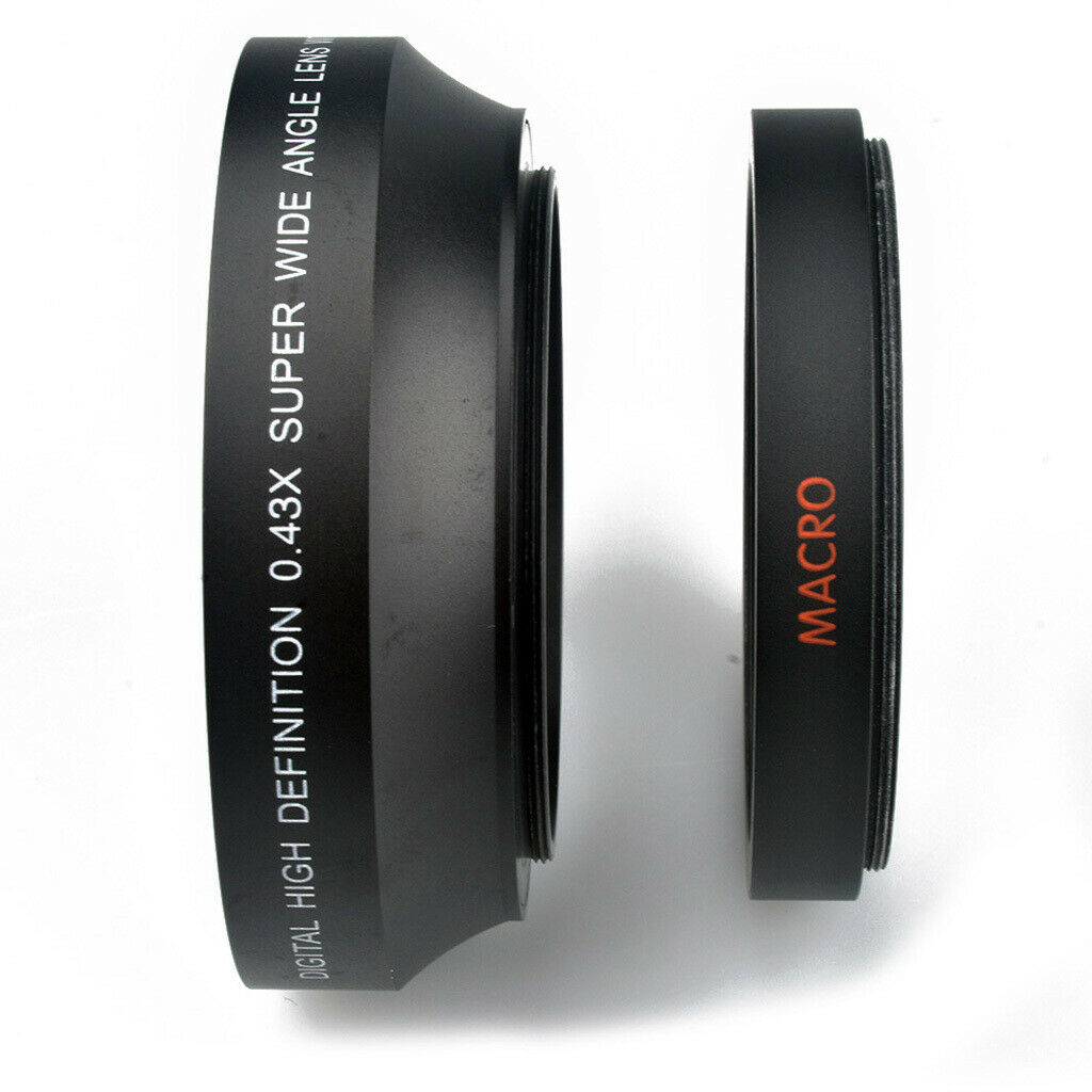 72mm 0.43x Wide Angle Lens with Macro for   HPX170 HMC150 DVX100