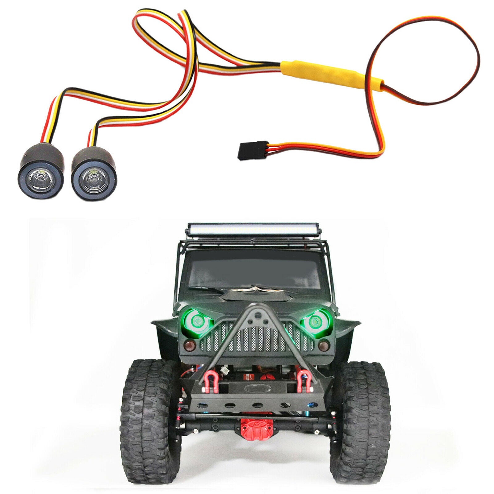 19mm LED Headlights Colorful for RC Crawler Upgrades Parts Accessories