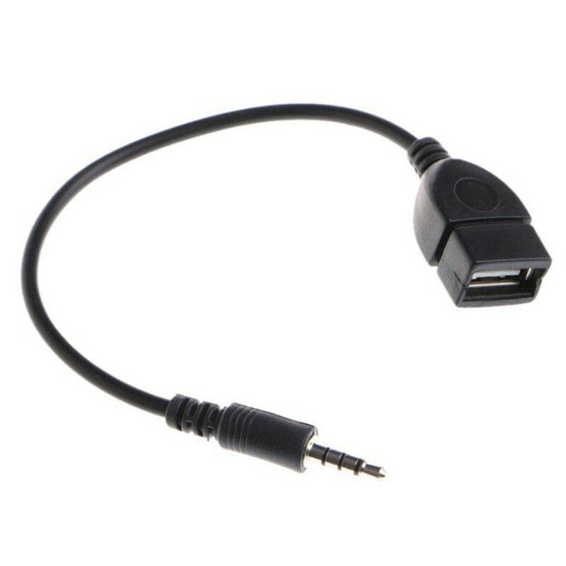 3.5mm Male Plug Jack To USB 2.0 Female Car Stereo Audio Adapter Converte.l8