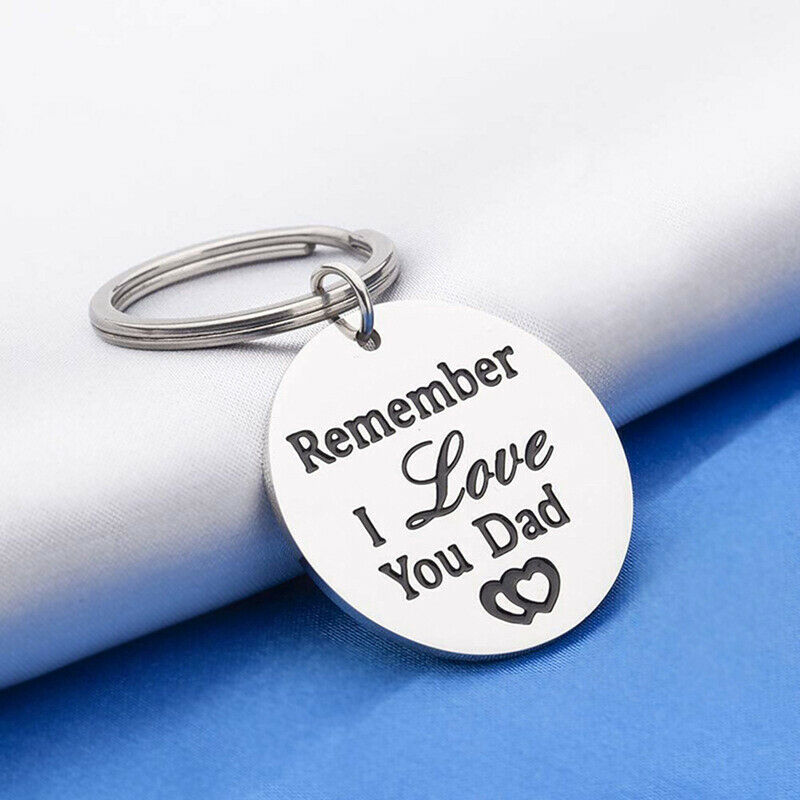 Fathers Day Keychain Dad Birthday Gifts Remember I Love You Dad KeychainF Tt