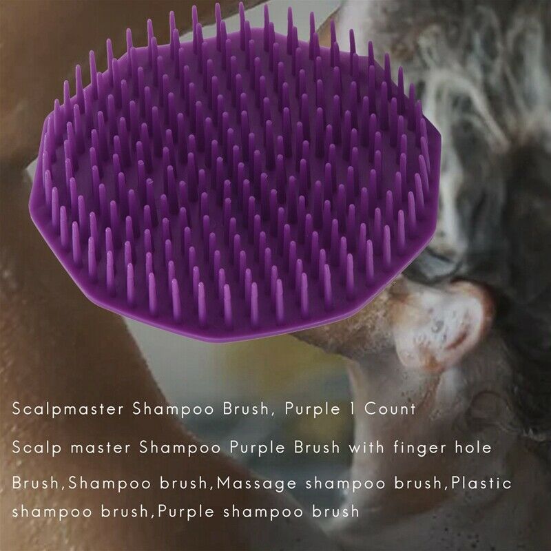 Scalpmaster Shampoo Brush, Purple 1 Count D8N3