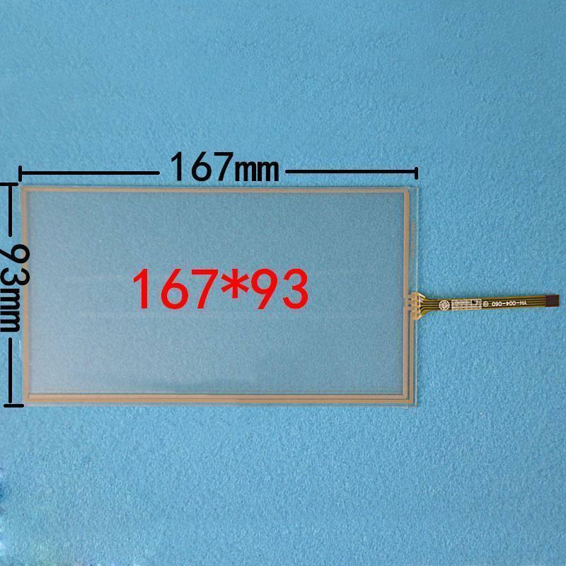 6.95" inch 167*93mm 167x93mm 4 Wire Resistive Touch Screen Panel Digitizer Glass