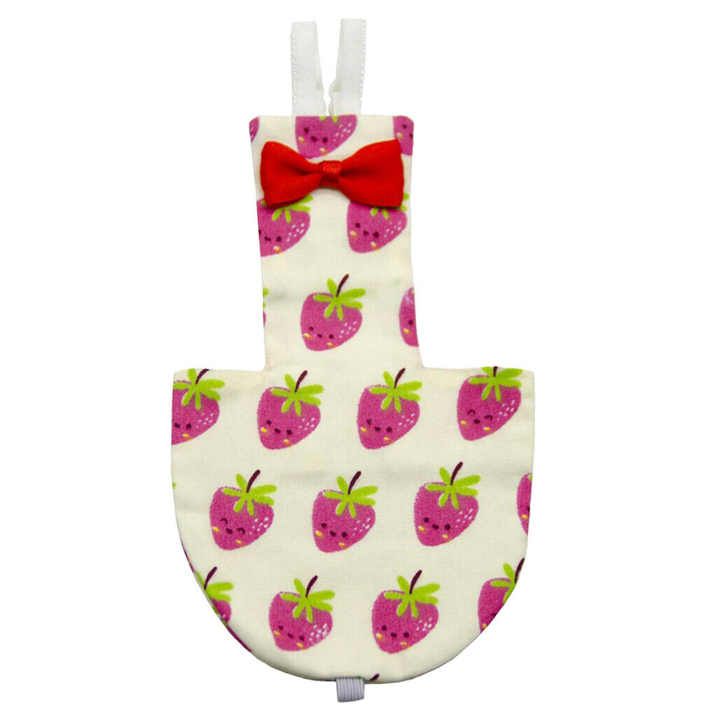 Birds Parrots Strawberry Pattern Washable Reusable Diaper Parrots Pee Pad S
