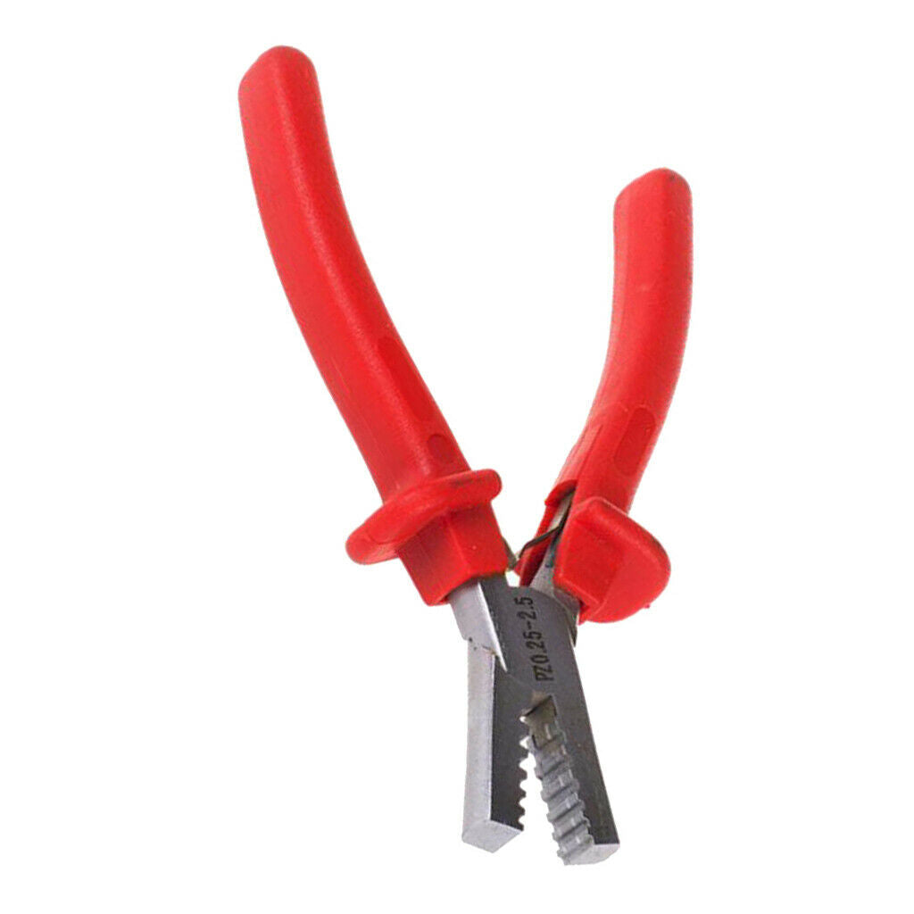 Small Crimping Plier Cable End-sleeves Ferrules Crimper Tool 0.25-2.5mm2