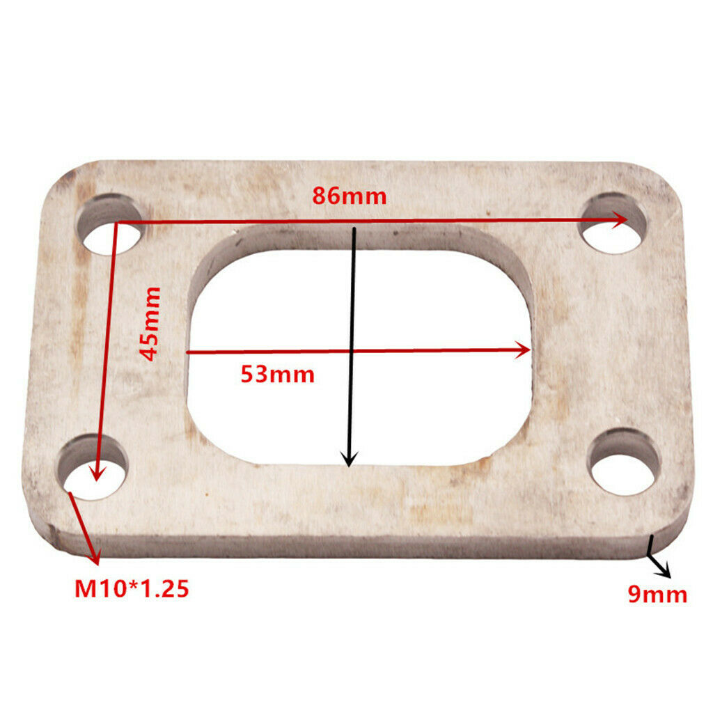 Turbo Manifold Flange Adapter For T3 Turbo  Stainless Steel  9mm Thick