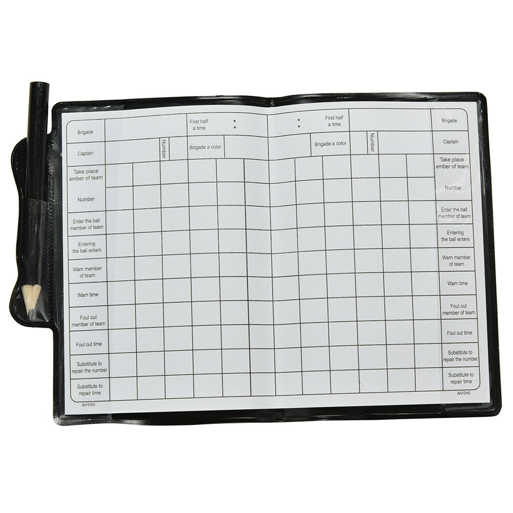 Soccer Referee Wallet Red Card and Yellow Card Wallet Pencil Notebook  .l8