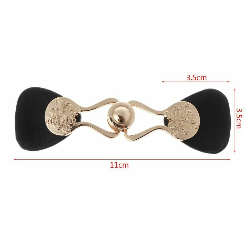 Leather Toggle Buttons Metal Closure Buckle For Purse Bags Coat Jacket Sweater