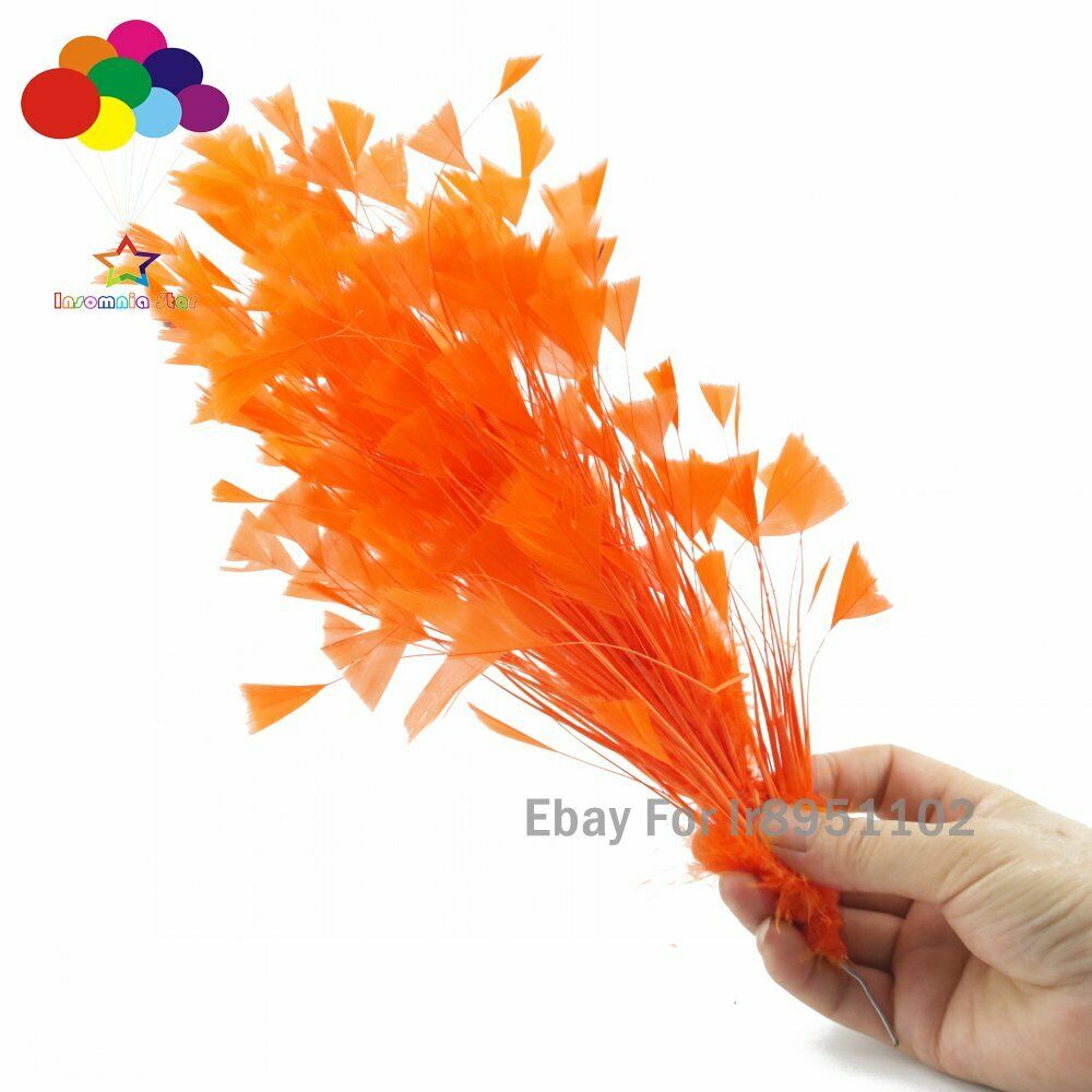 Orange 1Pcs 30CM Turkey Feathers for DIY Jewelry Wedding Party Decoration Crafts